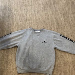 PLAYBOY GREY CREWNECK